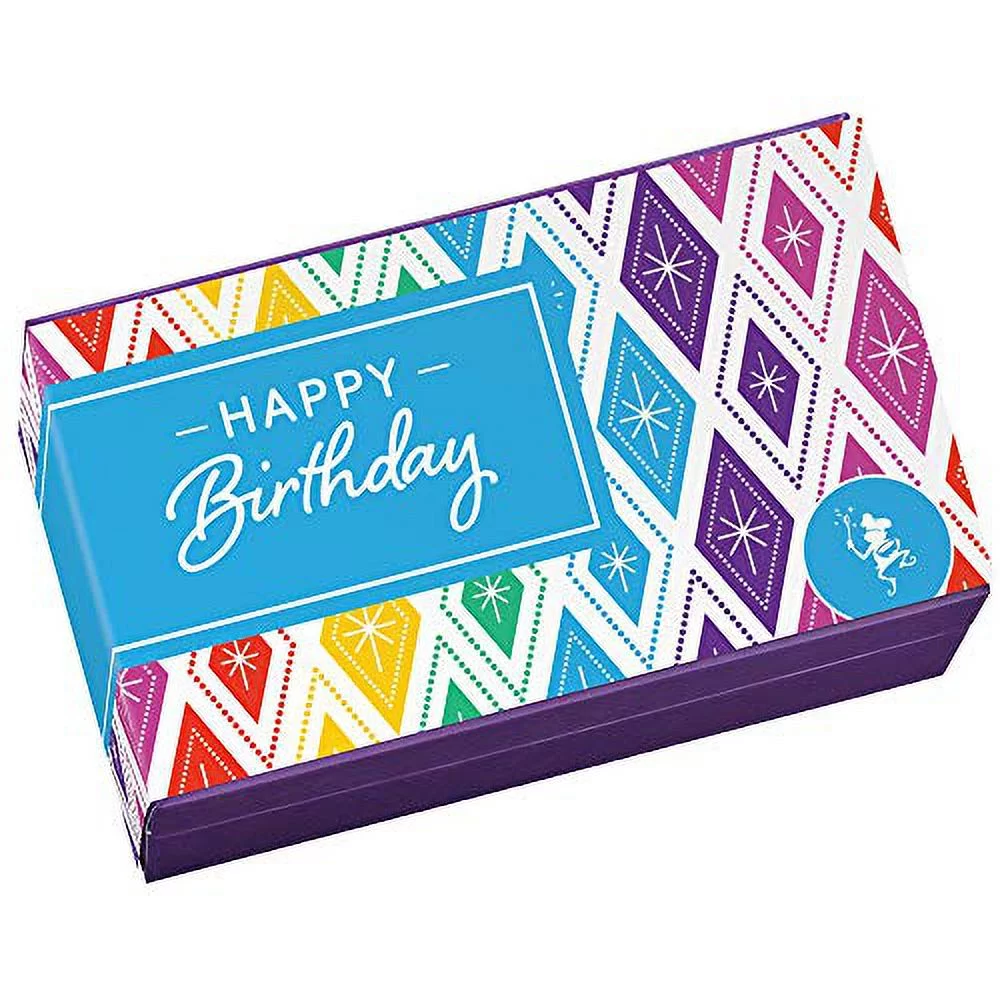 Birthday Sprite Dozen Individually Wrapped Gourmet Chocolate Food Gift Basket - 3 Inch X 1.5 Inch Snack-Size Brownies - 12 Pieces - Item HB212