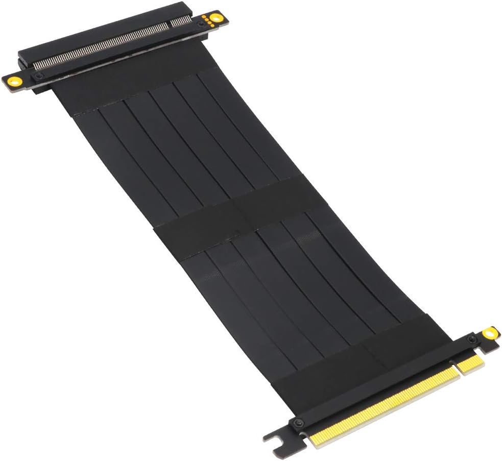 Pcie Extension Cable Pcie x16 Extension Cable PCIE Express3.0 16X Extension Cable pcie Riser (pcie 16X 180 Degree Cable 20cm)