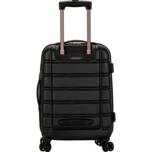 Rockland Melbourne Hardside Expandable Luggage with Spinner Wheels, 2TONENAVY, 2 Piece (20/28)
