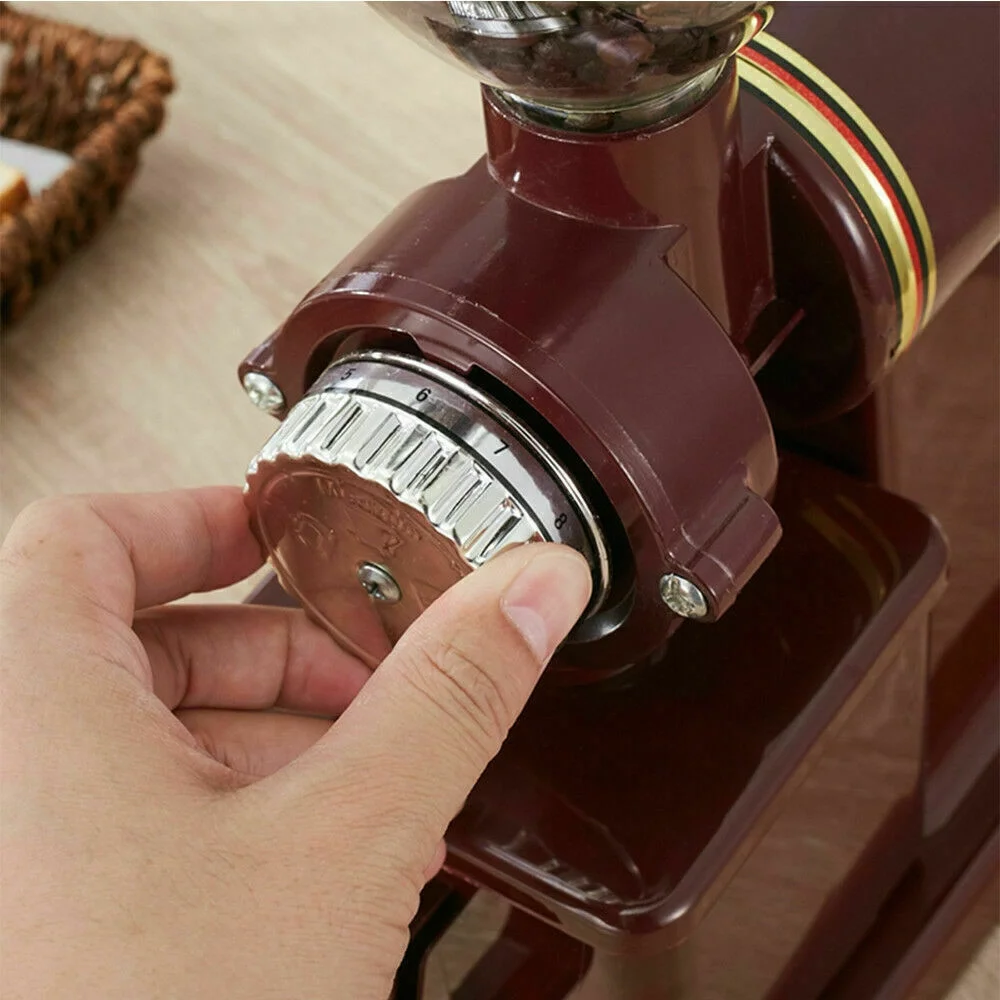 Commercial Electric Automatic Coffee Grinder Burr Espresso Bean Home Grind