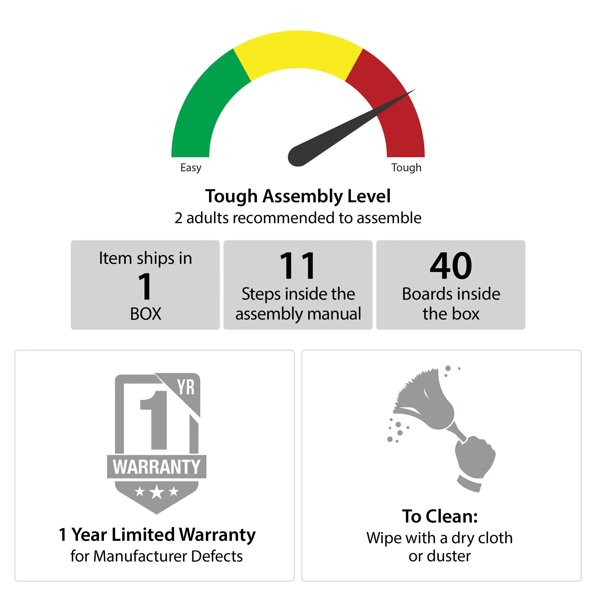CosmoLiving by Cosmopolitan Elizabeth 5 Drawer Dresser, Dove Gray