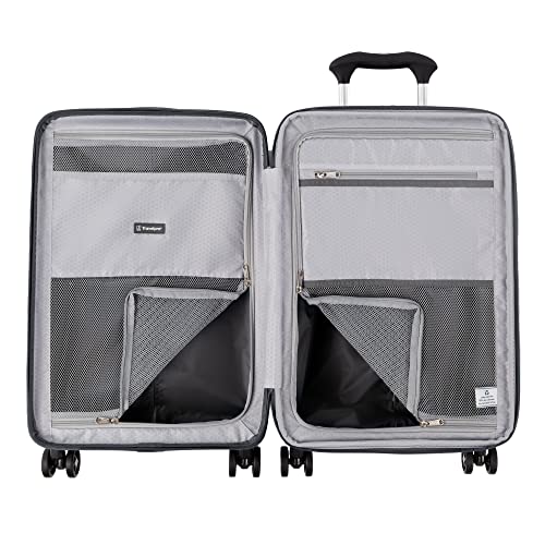 Travelpro Maxlite Air Hardside Expandable Carry on Luggage, 8 Spinner Wheels, Lightweight Hard Shell Polycarbonate Suitcase, Shadow Grey, Carry On 21-Inch
