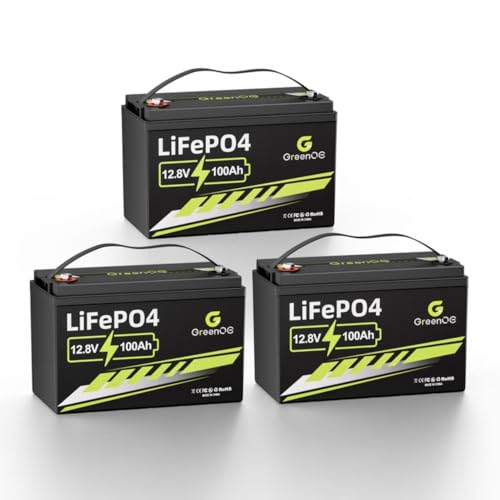 12V 100Ah LiFePO4 Battery Group 31 With Built-in 100A BMS, 15000 Deep Cycles Rechargeable Lithium Battery Prefect for Solar System, Rvs, Marine, Vans, Trailer, Backup (12V 100Ah*2)