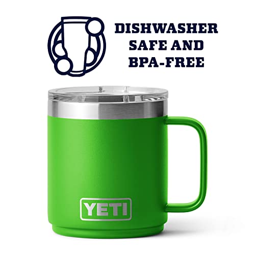 YETI Rambler 10 oz Stackable Mug, Vacuum Insulated, Stainless Steel with MagSlider Lid, Stainless
