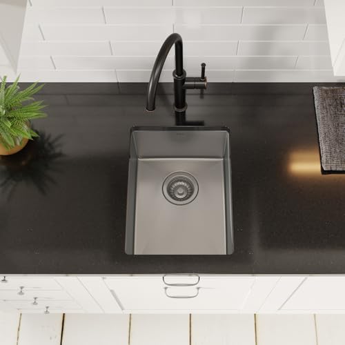 Kraus KHU101-24L Standart PRO 24-inch Undermount 16 Gauge Single Bowl Laundry and Utility Sink, 24 Inch, Tight Radius