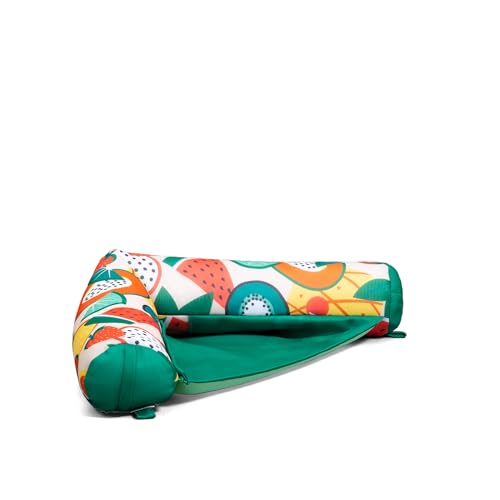 Big Joe Noodle Sling, No Inflation Needed, Pool Float with Armrests, Quick Draining Fabric, Cup Holder