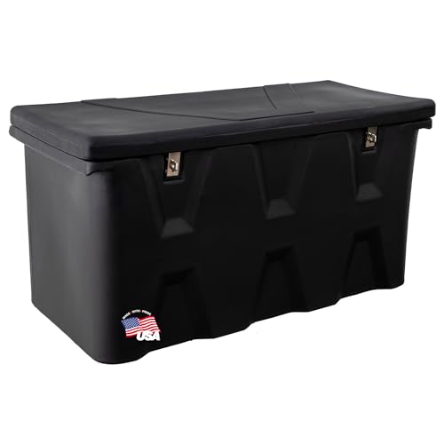 Buyers Products 1707020 Large Poly Hitch Mounted Cargo Carrier Multi-Purpose Utility Storage Bin Box, 23x51x26 Inches, Job Site Box, Camping, Storage and Organizer, Black