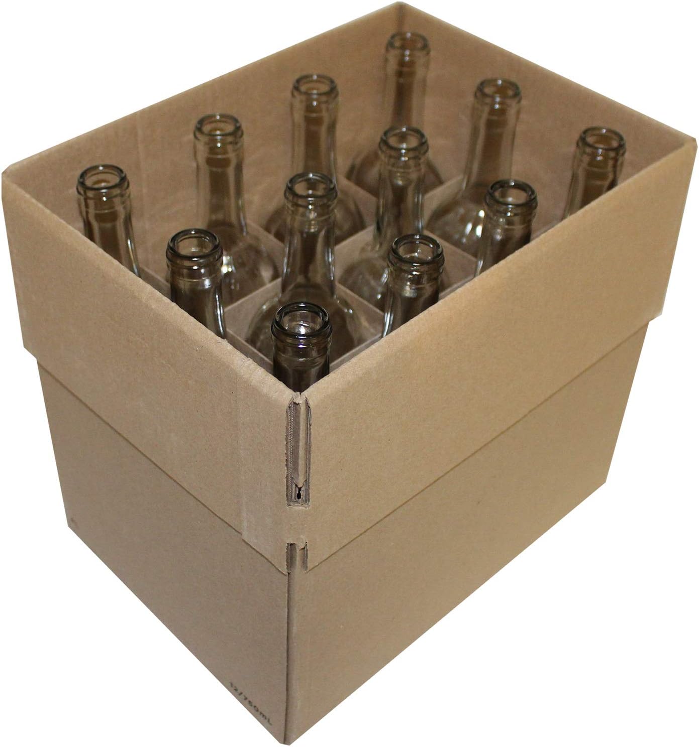 Wine Bottles (Clear) - 750ml Case of 12