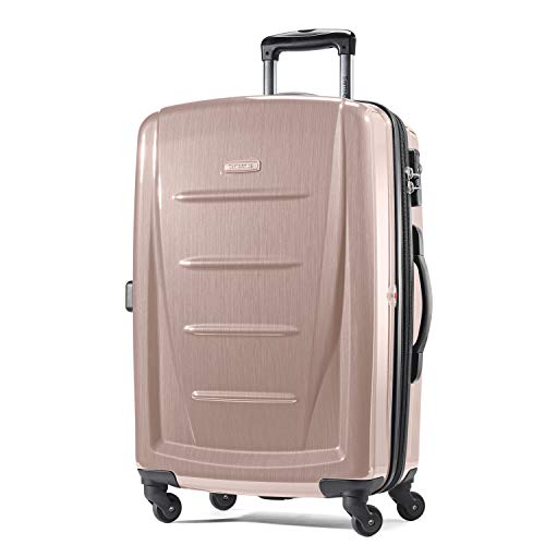 Samsonite Winfield 2 Hardside Expandable Luggage with Spinner Wheels, Brushed Anthracite, Checked-Large 28-Inch