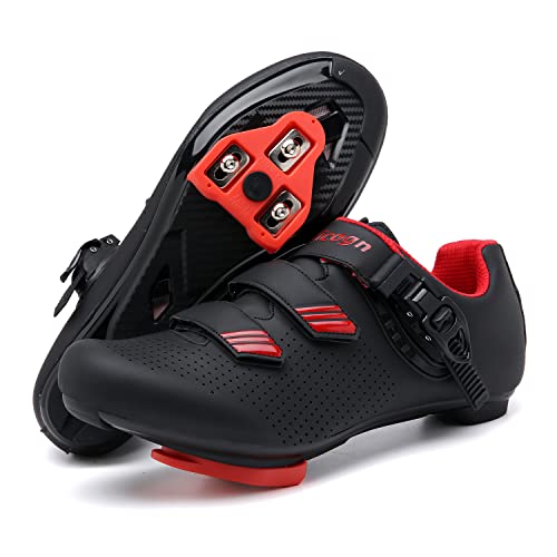 Indoor Cycling Shoes for Men Women Compatible with Peloton Bike Pre-Installed with Look Delta Cleats Outdoor Road Biking