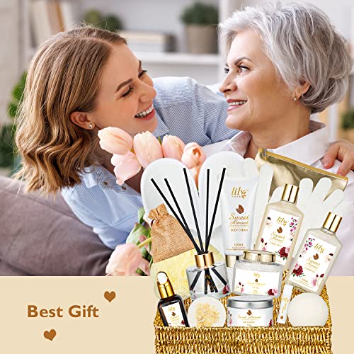 Mothers Day Lavender Spa Gifts for Women Bath and Body Gift Set for Women Spa Bath Gift Basket Set Works Spa Kit for Spa Bath Gift Set for Valentine Christmas Birthday Gifts for Women