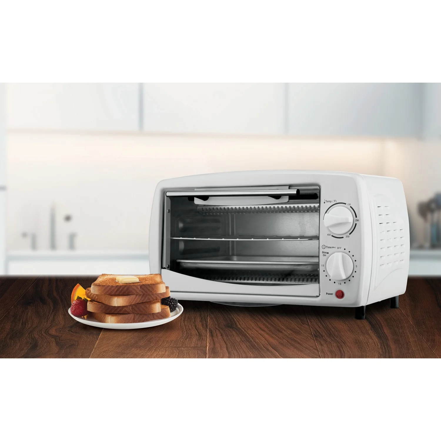 Brentwood Appliances Ts-345w 4-slice Toaster Oven
