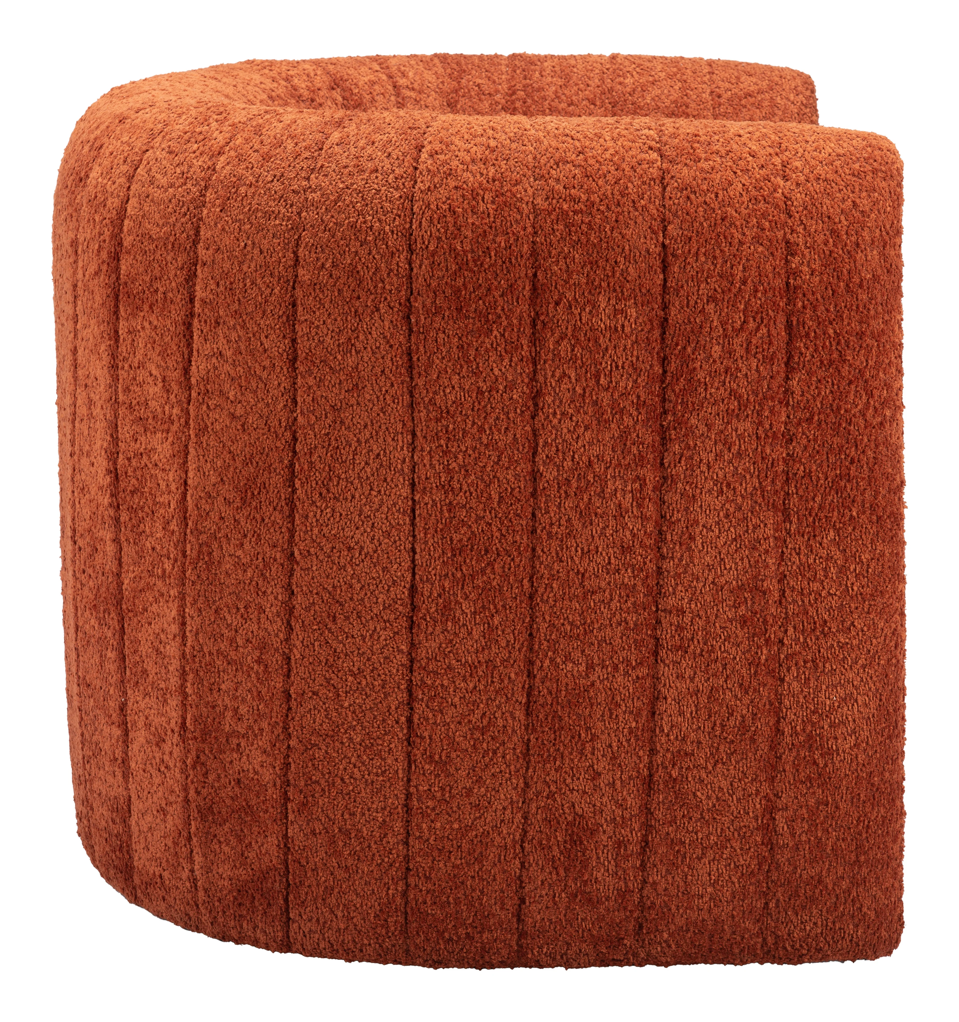 Zuo Viana Accent Chair Burnt Orange