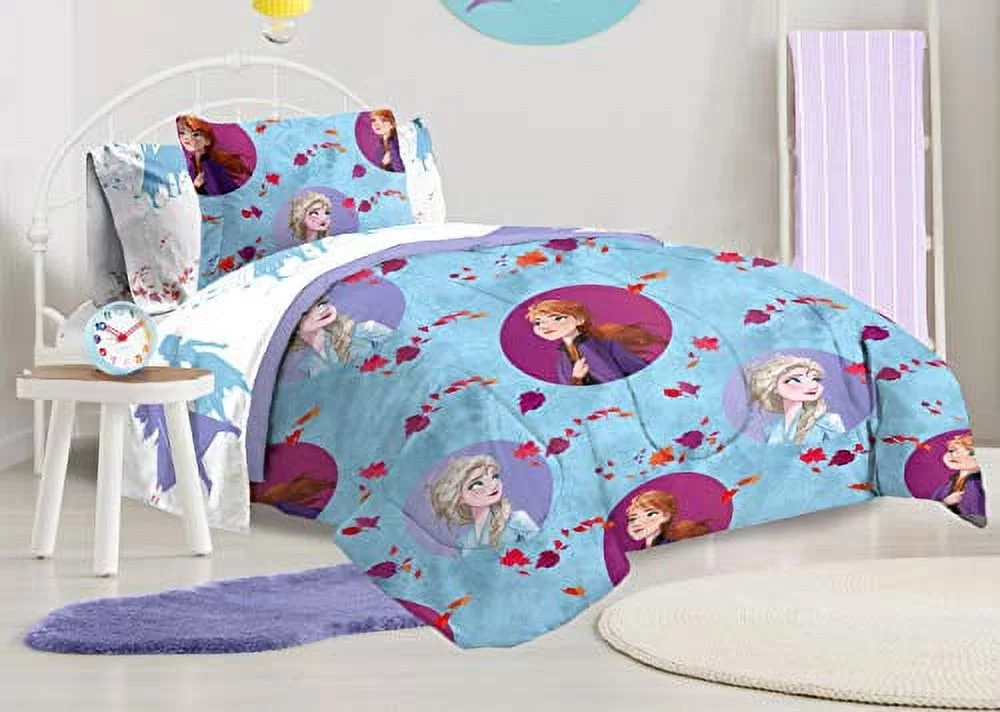Jay Franco Disney Frozen 2 Sister Dots Bed Set, Full