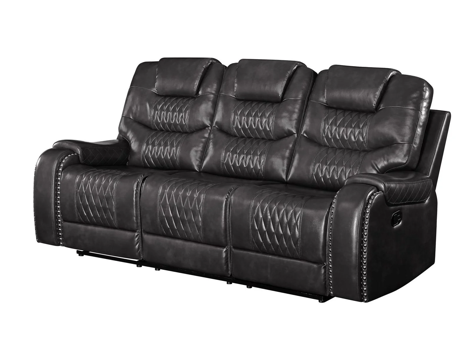ACME Braylon Sofa (Motion), Magnetite PU 55410