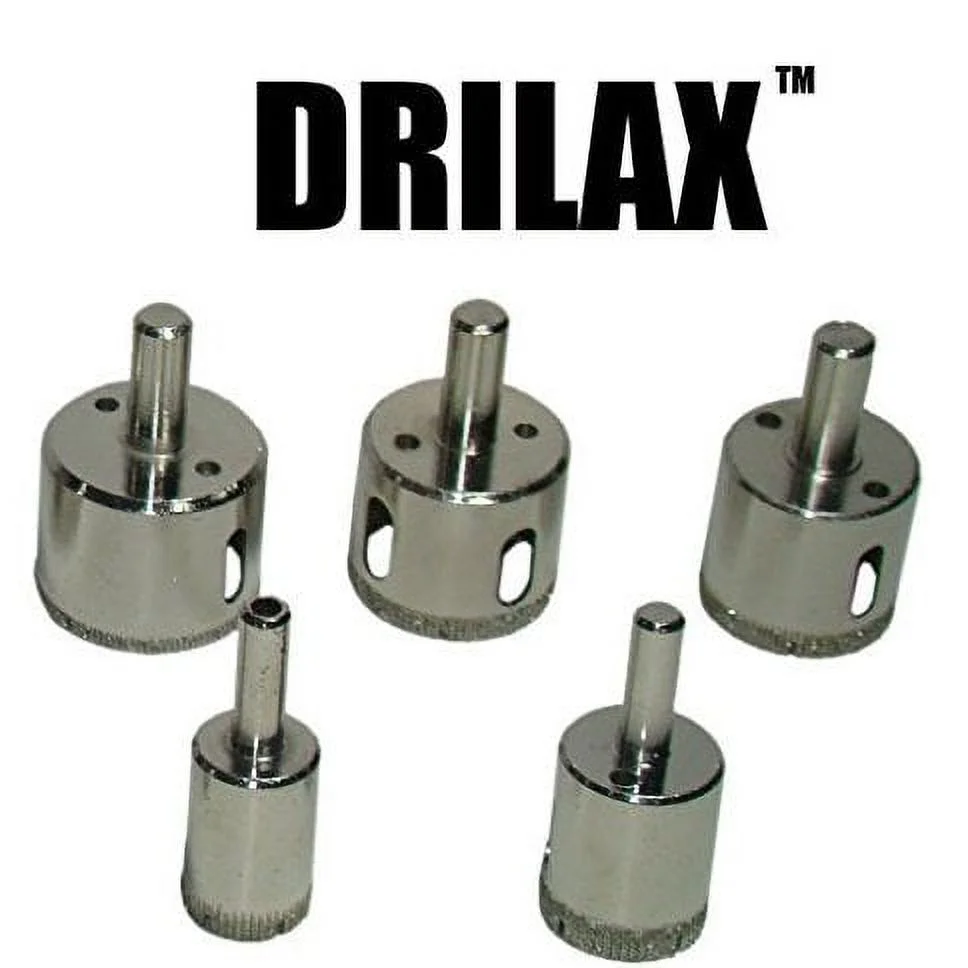 Drilax 5 Pcs Diamond Drill Bit Set 3/4