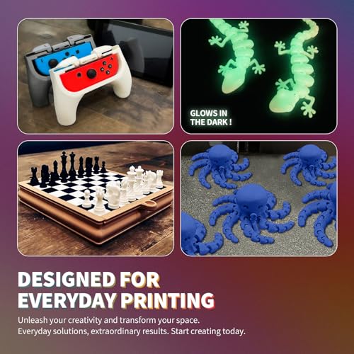 OVERTURE PLA Filament 1.75mm PLA 3D Printer Filament, 2kg Cardboard Spool (4.4lbs), Dimensional Accuracy +/- 0.02mm, Fit Most FDM Printer (Black 2-Pack)