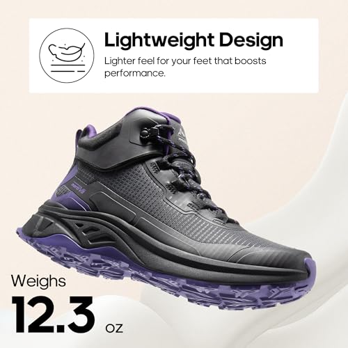 NORTIV 8 Women's Lightweight Hiking Boots Waterproof Trekking for Outdoor