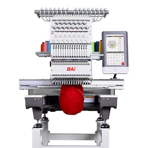 BAi THE MIRROR Embroidery Machine With 15 Needle,1200SPM Max Speed Commercial Embroidery Machine,13.7x19.7 Inches Embroidery Area,Wifi Available 10