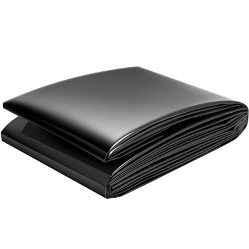 SOYDAN Black Pond Liner, 20 Mil HDPE Pond Liners for Outdoor Ponds, 10×13ft HDPE Pond Liner for Fish Pond, Garden Landscape, Aquaculture, Construction Site(4.50x6.0m(15x20FT))