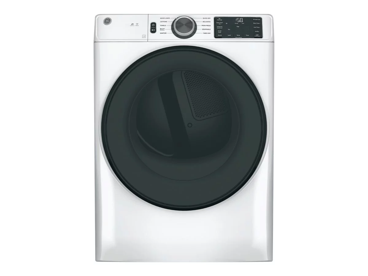 GE® 7.8 cu. ft. Capacity Smart Front Load Electric Dryer with Sanitize Cycle