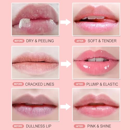 6 PCS Bee Lip Balm Mask Honey Pot, Honey Lip Balm Bulk, Moisturizing Lip Sleep Masks Hydrating Prevention Dry and Crack Lip Scrubs, Propolis Lip Mask Overnight Reduce Lip Lines