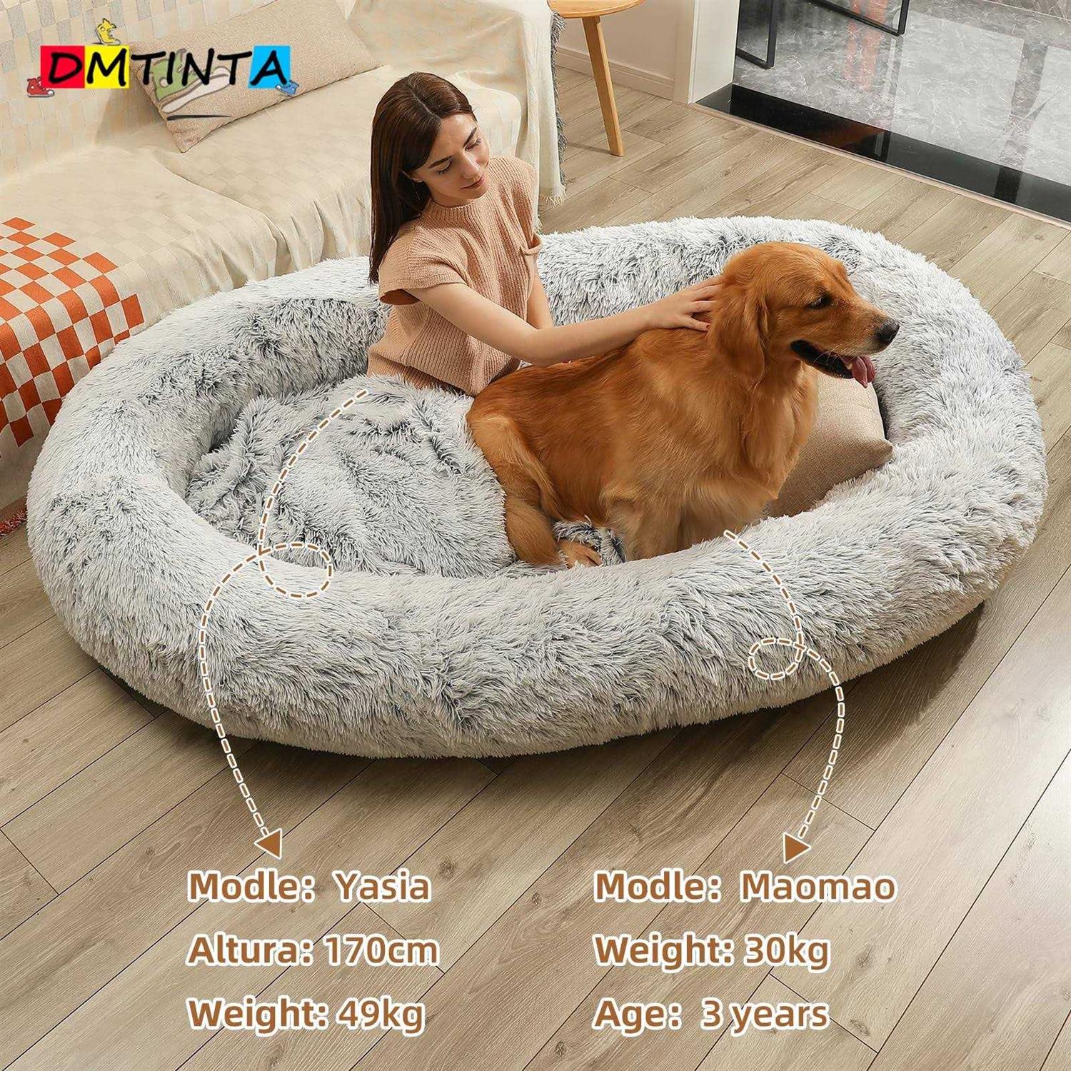 Human Dog Bed 75 L * 50 W * 14 Th Dog Beds for Large Dogs Giant Dog Bed Human Size Dog Bed for People 30D Sponge Bean Bag Bed Detachable - Pet Supplies online store