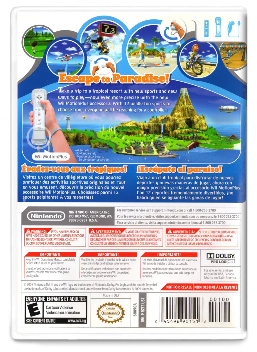 Restored Wii Sports Resort, Nintendo Wii, Physical Edition (Refurbished)