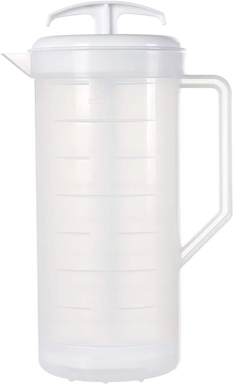 The Original MixStir Mixing Pitcher - White  Great for Baby formula, protein shakes, salad dressings and much more!  Made in the USA