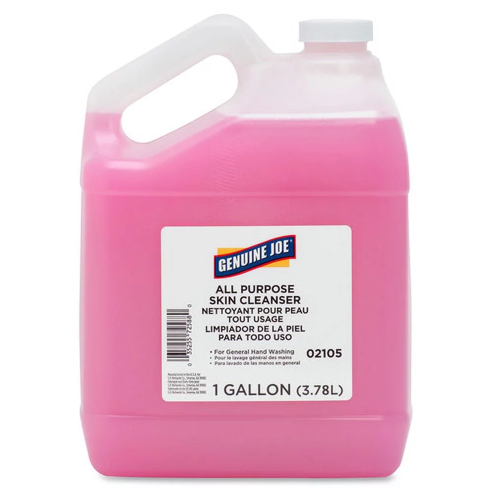 Genuine Joe All Purpose Skin Cleanser 1 gal (3.8 L) - Hand, Skin - Pink - 1 Each