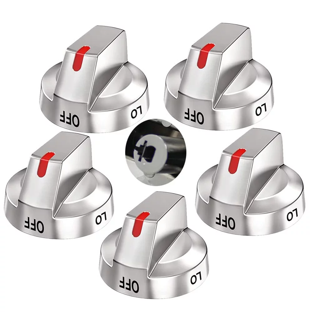 5 Pcs  Burner Control Dial Knob Range Oven for Samsung Range Oven Stove Replace DG64-00473A