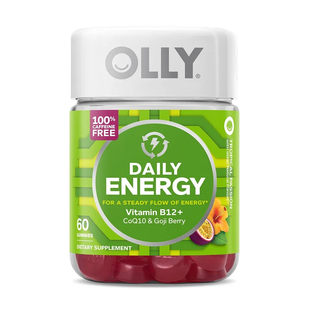 Olly Tropical Passion Daily Energy Gummies, Goji Berry, 60 Ea, 2 Pack