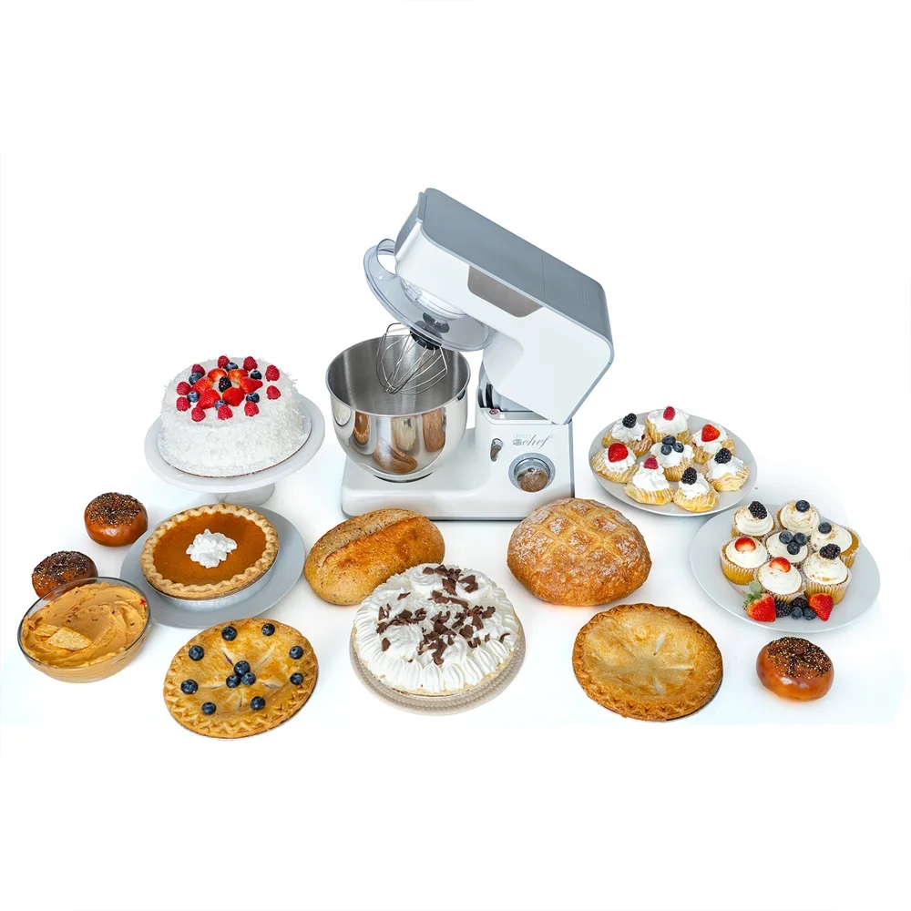 Deco Chef 5.5 QT Kitchen Stand Mixer 550W 8-Speed Motor with Extended Warranty