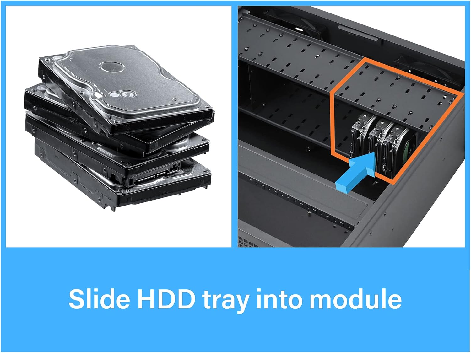 Rosewill 4U Server Chassis 11 Bay Server Case 8X 3.5 + 3X 5.25 HDD, E-ATX, Rackmount Server Case, Include Front 5X 120mm Fans Rear 2X 80mm Fans Metal Rack Mount Computer Case 25 Deep, RSV-L4000U