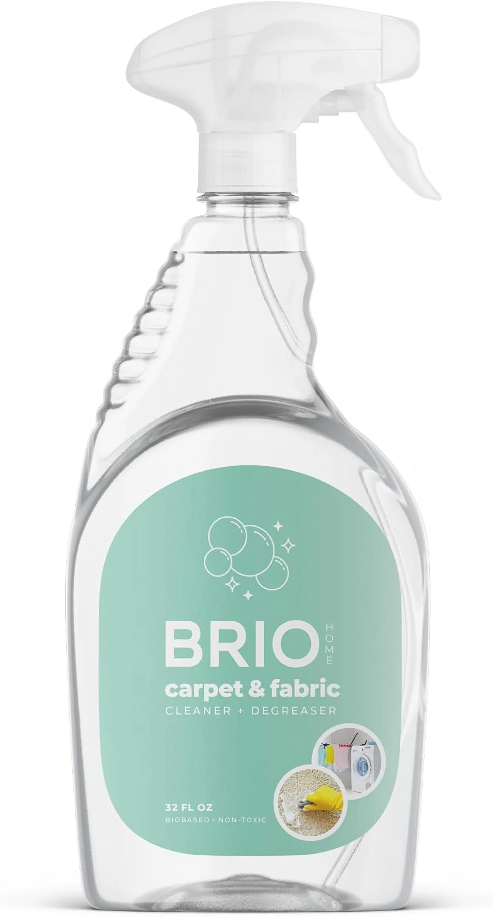 Carpet & Fabric, Scent, Biobased Carpet Cleaner & Stain Remover, Degreaser, Spot Treatment, Fabric Spray, Pretreat Laundry, Shoe Cleaner, 32 Fl Oz Ea, 4 Count