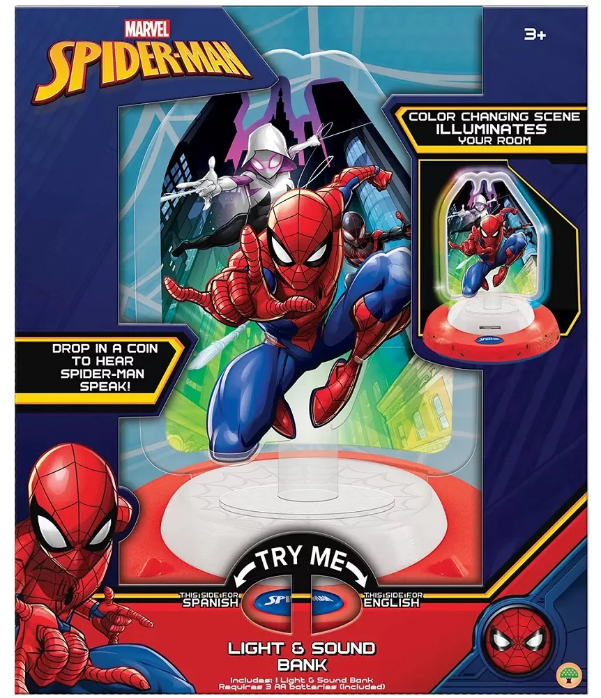 Marvel Spiderman Lights and Sound Money Bank