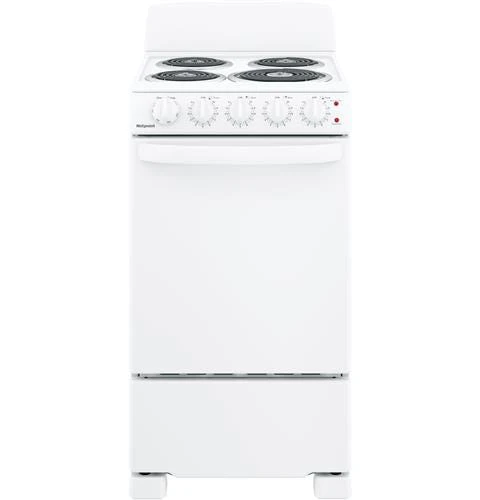 Hotpoint 20″ Electric Free-Standing Front-Control Electric Range RAS200DMWW