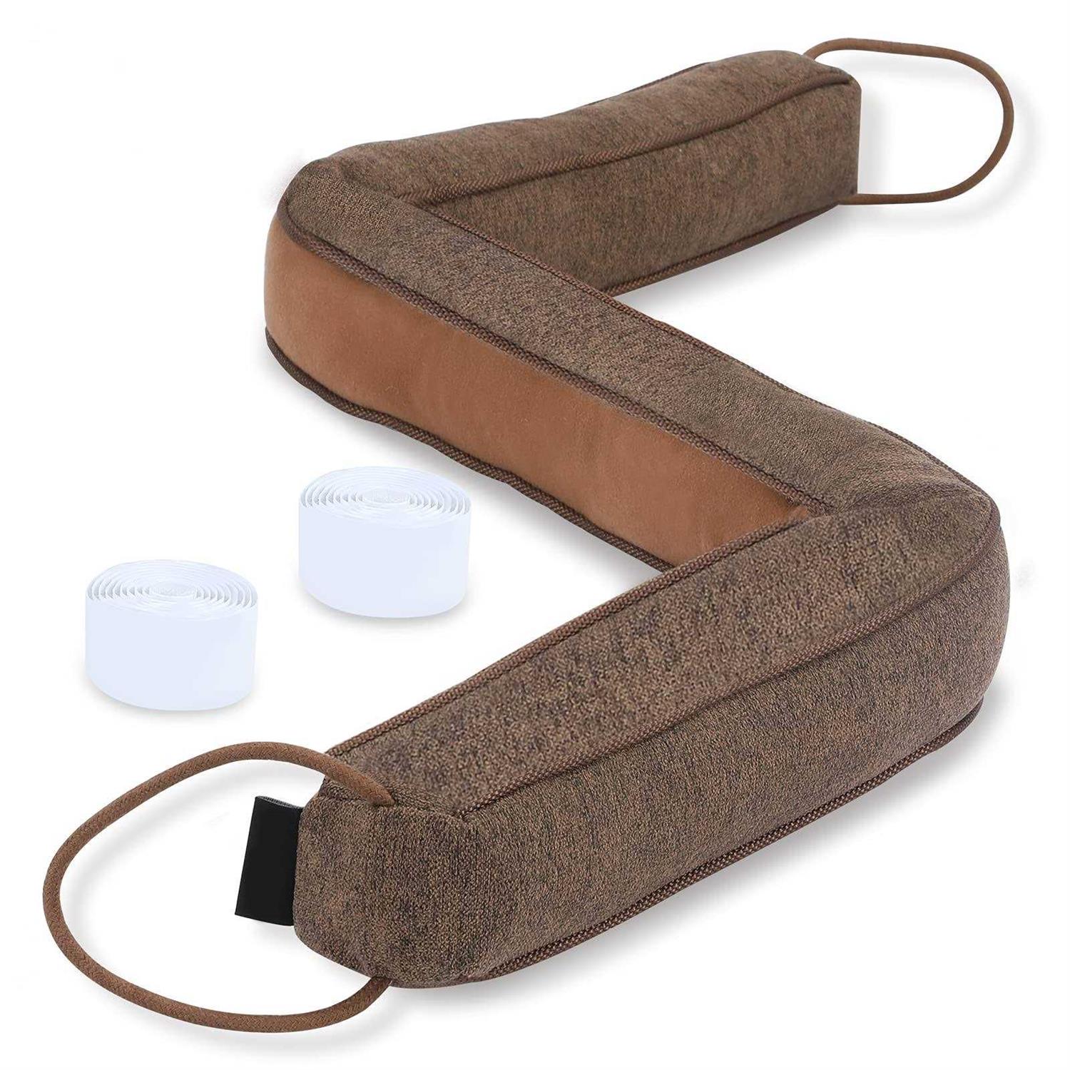 Kakiclay Weighted Draft Stopper for Bottom of Doors and Windows Heavy Duty Sound Proof Door Draft Guard Door Soundproofing Under Door Noise/Air