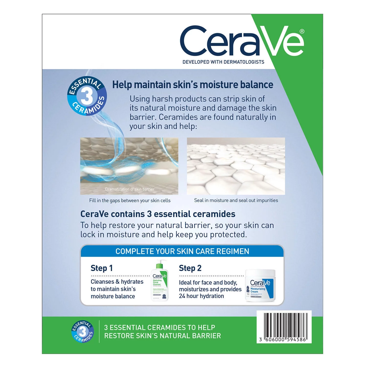 CeraVe Gentle Hydrating Facial Cleanser (12 oz., 2 pk.)