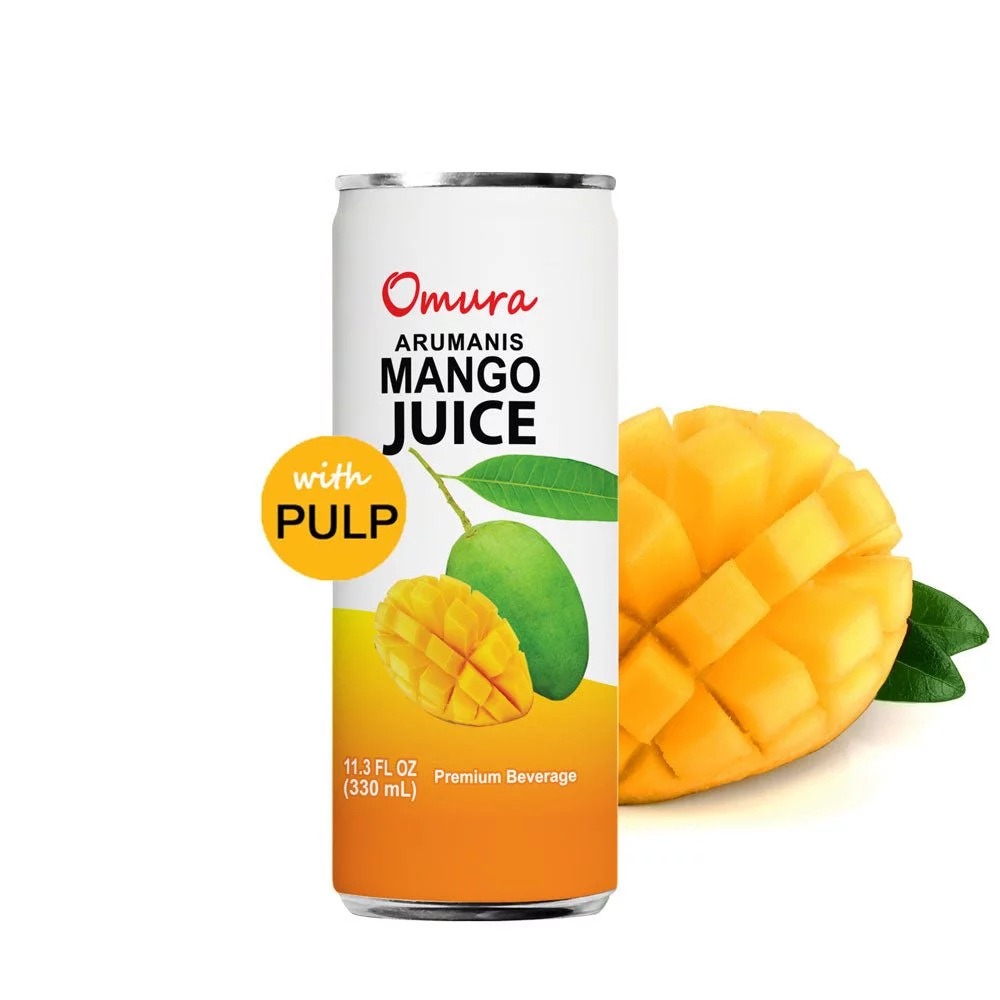 Mango Juice | Omura MANGO JUICE from Natural Fruit with PULP 11.3 Fl. Ounces