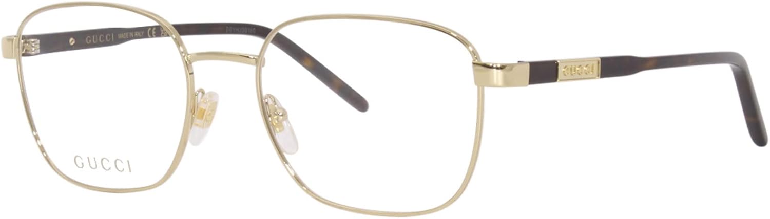 Gucci GG1161O 002 Gold Square Men's Eyeglasses