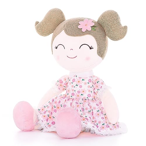 Gloveleya Baby Girl Gift First Baby Doll Plush Doll Print Sunflowers