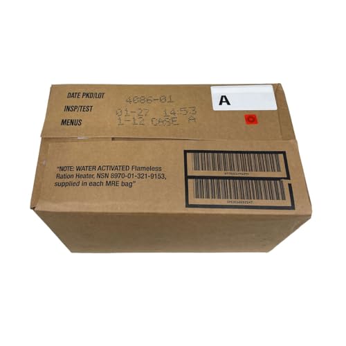 2027 Inspection Dated MRE (Meals-Ready-To-Eat) Case – Military MRE Random Case 