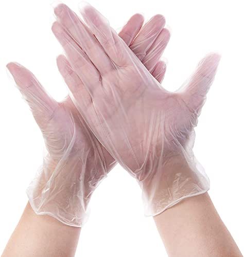 Basic Diagnostic VGPF3004 Clear Vinyl Exam Gloves, Latex-Free & Powder-Free, Extra-Large, Pack of 1000