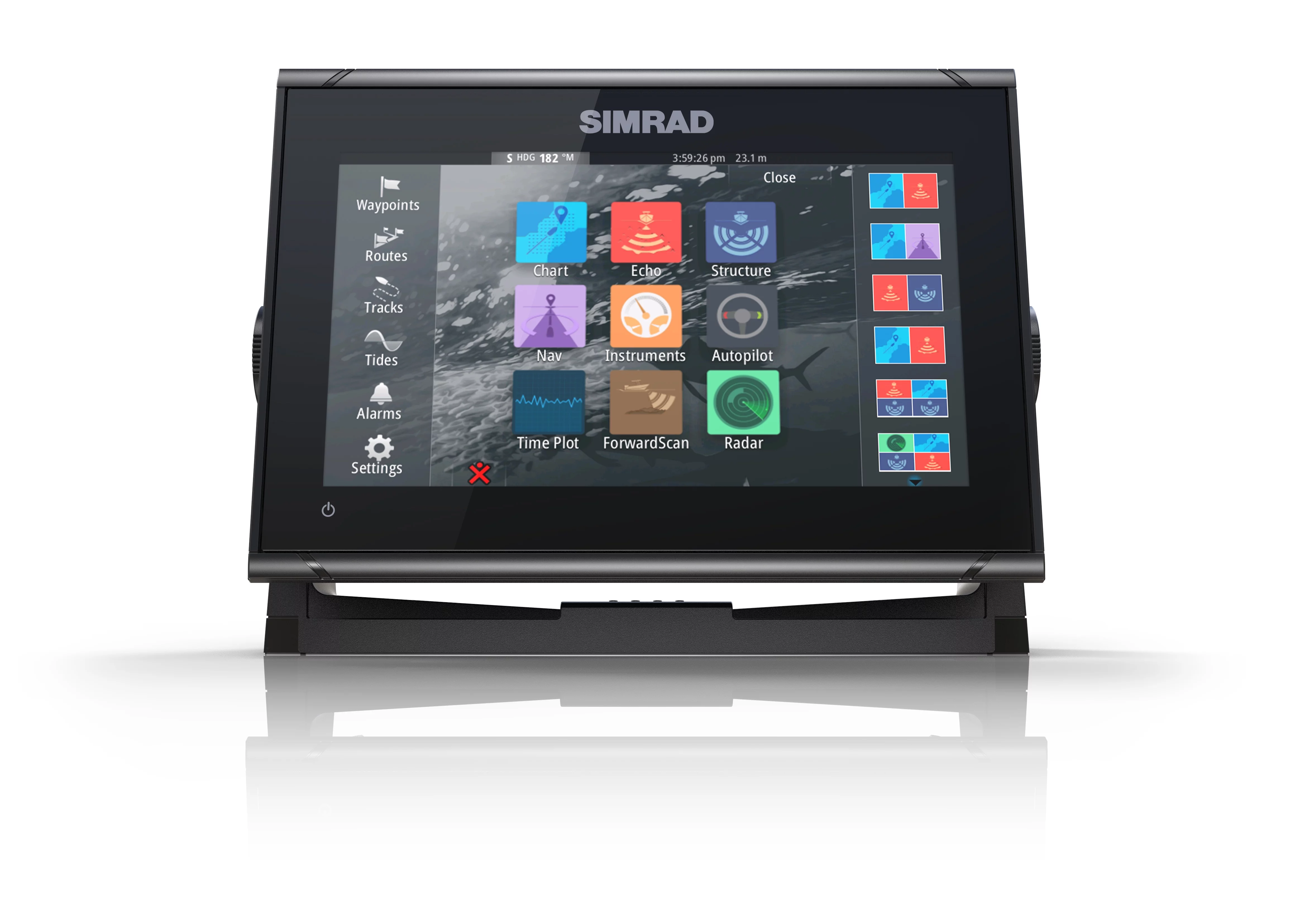 Simrad GO9 XSE with Active Imaging 3-in-1 Transducer + C-Map Discover, GPS Chart-Plotter