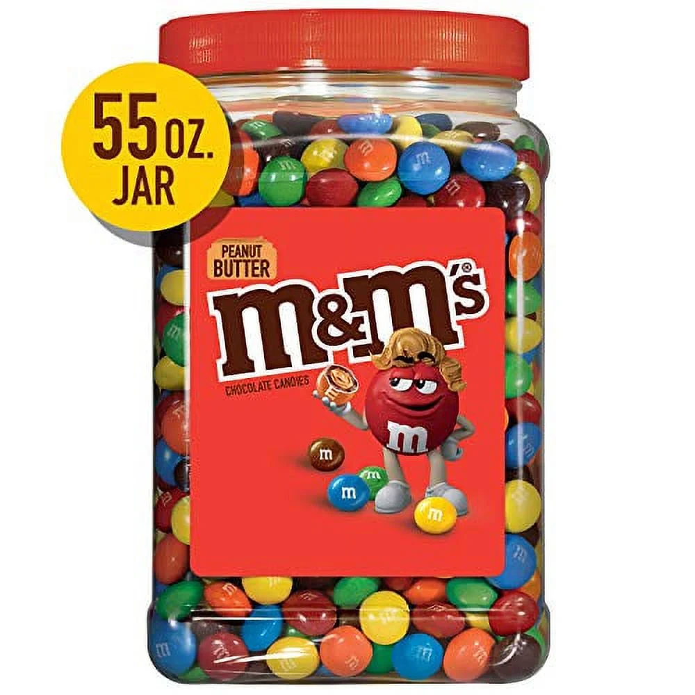 M&M's Chocolate Peanut Butter Candies, 55 Ounce BAG