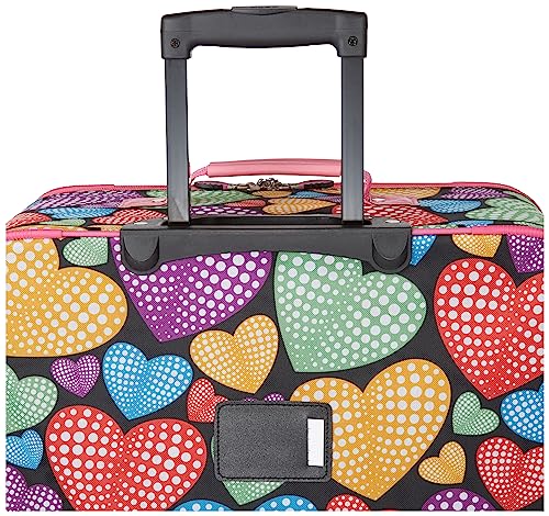 Rockland Jungle Softside Upright Luggage Set, Expandable, Owl, 4-Piece (14/29/24/28)