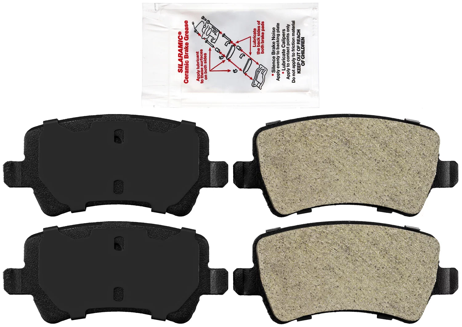 AmeriBRAKES Semi-Metallic Disc Brake Pads with included lubricant, AmeriPRO PRM1307 - For S60 XC70 XC60 S80 Range Rover Evoque V70 V60 C Fits select: 2011-2017 VOLVO S60, 2010-2017 VOLVO XC60