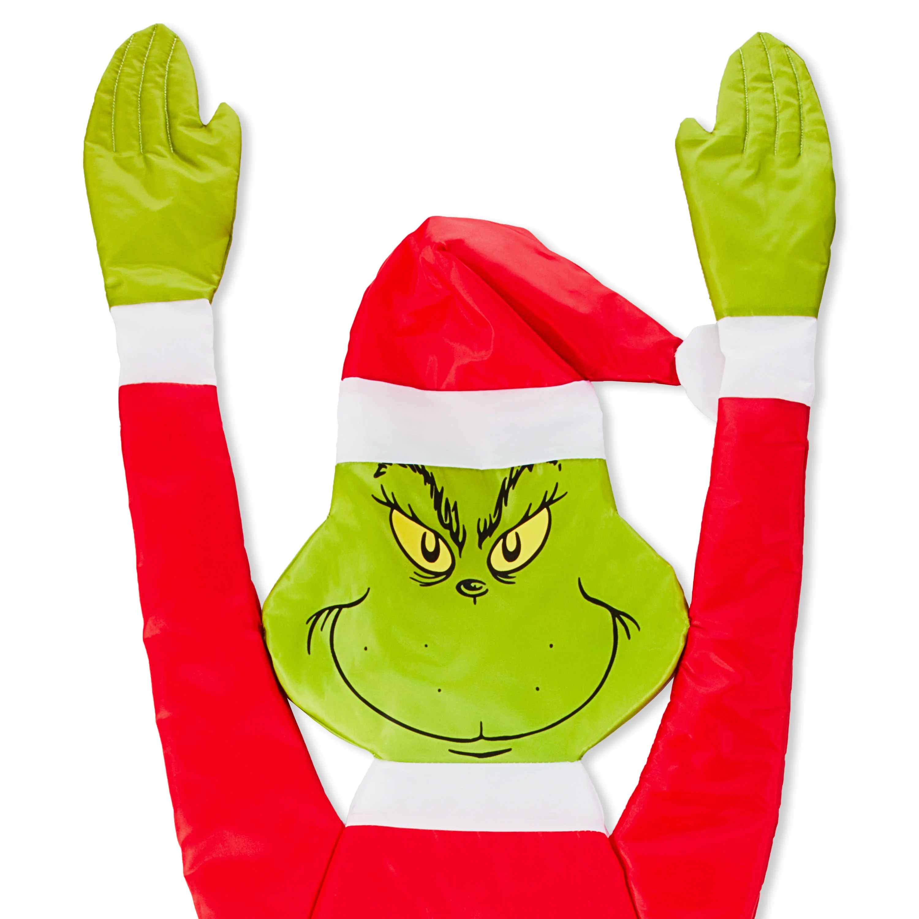 Dr Seuss' The Grinch Who Stole Christmas, Hang On Grinch, Outdoor Decoration, 5 feet Tall, Grinch Green, Outdoor Hanging Figurine
