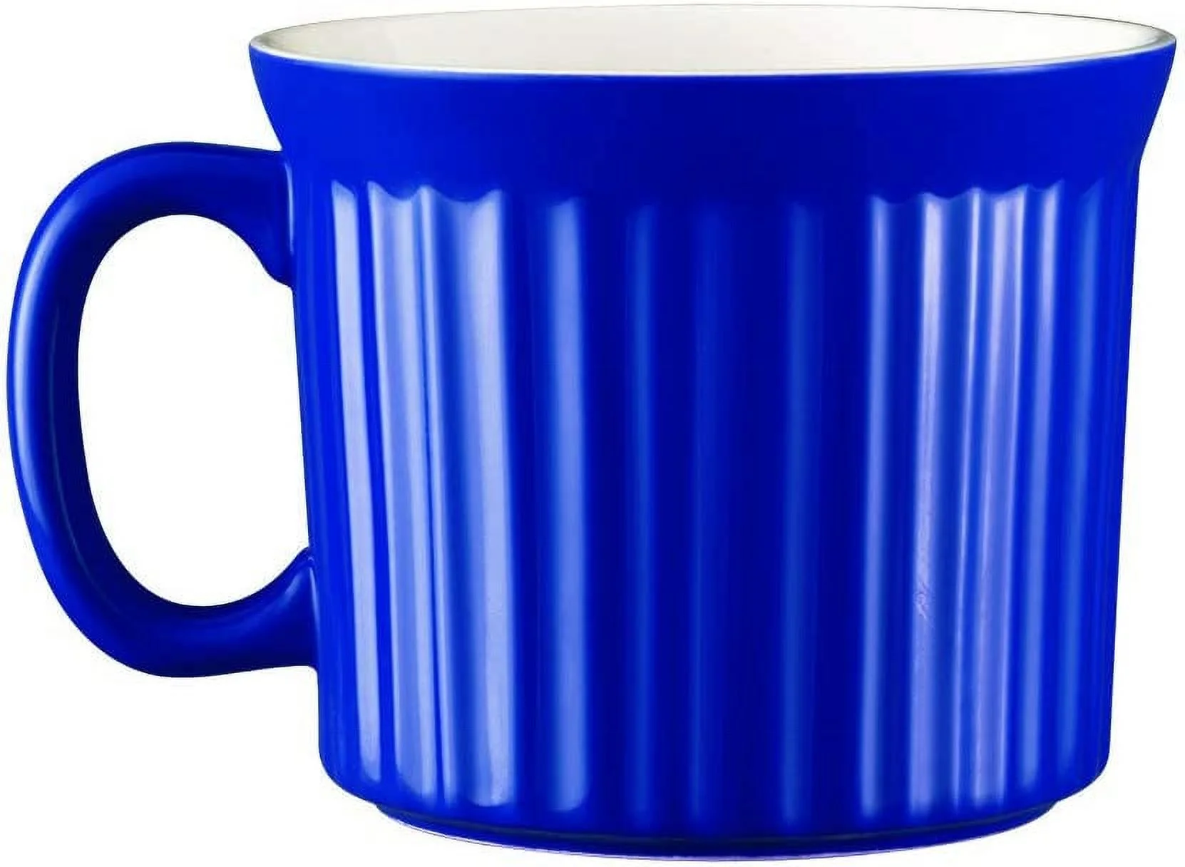 CorningWare 20 oz Meal Mug with Vented Steam Lid, Blueberry Stoneware Cup for Quick and Simple Meals, Dishwasher, Freezer, and Microwave Safe, BPA Free Lid